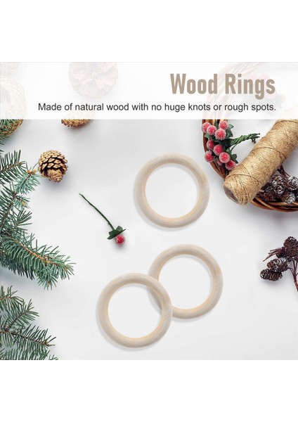 30 Adet 70MM Ahşap Halkalar Dıy El Sanatları Için Ahşap Yüzük Ahşap Daireler Makrone Bitki Askısı Süs Eşyaları ve Mücevher Yapımı (Yurt Dışından) indirimleri