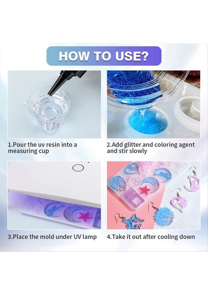 300G Uv Reçine Kristal Clear Uv Tedavisi Epoksi Reçine Yükseltilmiş Formül Uv Reçine Güneş Aktif Tutkal Kiti (Yurt Dışından) indirimleri