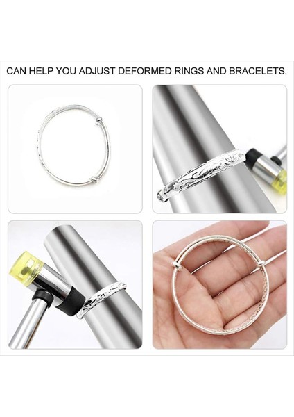 Takı Yapma Aracı Bilezik Mandrel Yuvarlak Bilezik Mandrel Ölçüm Kauçuk Çekiç Paslanmaz Çelik Mücevher Yapma Aracı (Yurt Dışından) modelleri