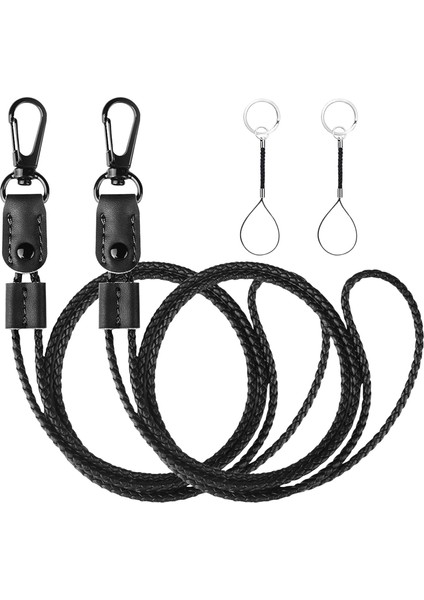 2 Adet Örgülü Rozet Kimlik Rozetleri Için Kradardlar Talepler Talikatları Anahtarlar Uzun Kayış Boyun Kordonları Erkekler Için Kadınlar B (Yurt Dışından)