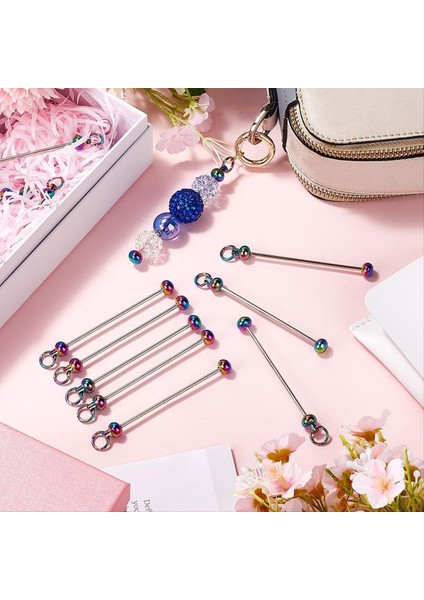 20 Adet Anahtar Zincirler Toplu Anahtarlık Boncuklu Anahtarlar Mücevher Yapma Aksesuarları Dıy Boncuklu Anahtarlık Malzemeleri (Yurt Dışından) fiyatları