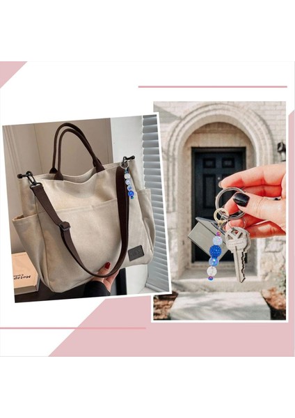 20 Adet Anahtar Zincirler Toplu Anahtarlık Boncuklu Anahtarlar Mücevher Yapma Aksesuarları Dıy Boncuklu Anahtarlık Malzemeleri (Yurt Dışından) fırsatları