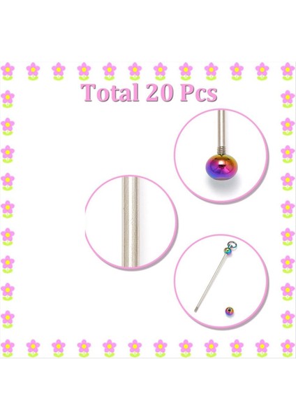 20 Adet Anahtar Zincirler Toplu Anahtarlık Boncuklu Anahtarlar Mücevher Yapma Aksesuarları Dıy Boncuklu Anahtarlık Malzemeleri (Yurt Dışından) indirimleri