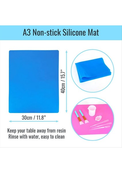 Epoksi Reçine Karıştırma Araçları Kit 36PCS Yeniden Kullanılabilir Yumuşak Silikon Reçine Araçları Sarf Malzemeleri Silikon Paspaslar Ölçüm Kupalarını Içerir (Yurt Dışından) fırsatları