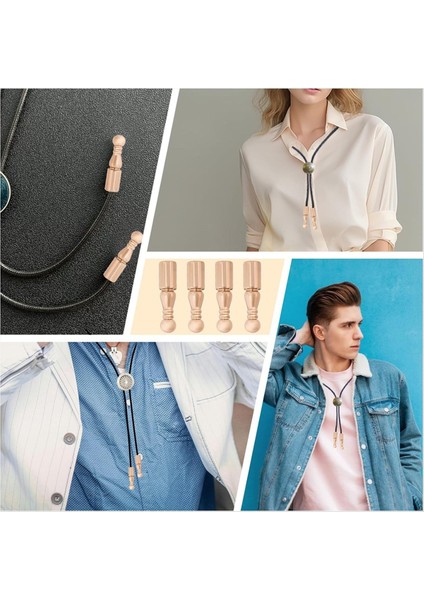 12PCS Bolo Kravat Uçları Yedek Kapaklar Uzun Alaşım Kablosu Giysiler Için Pürüzsüz Biterler Dereceli Zincir Bilezik Diy El Sanatları B (Yurt Dışından) modelleri