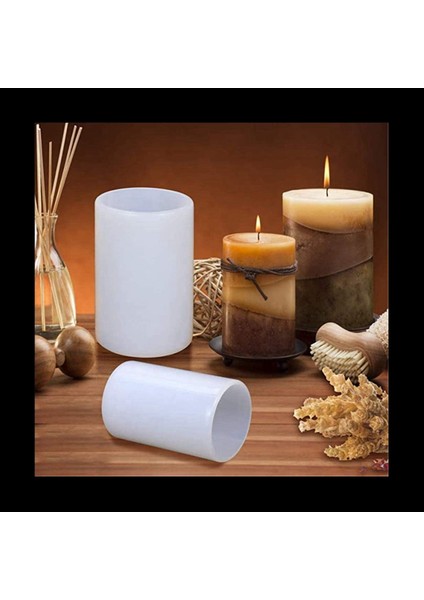 2x 2 Boyutlar Silindir Mum Kalıpları Mum Yapımı Için Silikon Kalıp Sütun Mumları Reçine Kalıp Epoksi Reçine Döküm Kalıpları (Yurt Dışından) fırsatları