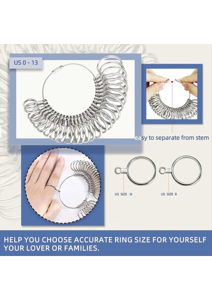 Halka Boyutu Ölçüm Aracı Halka Yapma Halka Boyutu Için Mandrel Ölçüm Kavisli Halka Şekillendirme Alet Kiti Takı Alışveriş Merkezi (Yurt Dışından) fırsatları