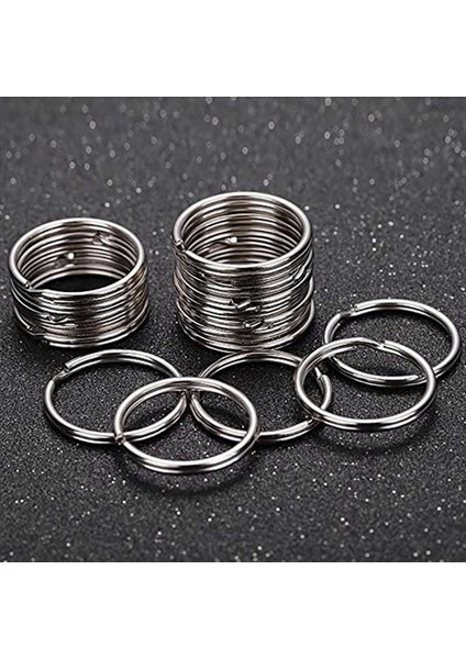 400PCS 1 Inç Anahtar Yüzük Açık Anahtar Yüzük Metal Anahtar Halkası Düz Halkası Ev Arabası Anahtar Zinciri (Yurt Dışından) fırsatları
