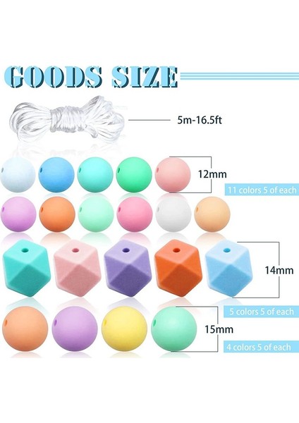 Silikon Boncuklar Silikon Key Zincir Için Gevşek Boncuklar Yuvarlak Kauçuk Boncuklar Yapma Dıy Kolye Bilezik Takıları (Yurt Dışından) fiyatları