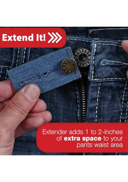 Pantolon Için Düğme Genişletici Beller ve Kadınlar Için Pantolon Için Genişleticiler (6 Parçalı Çoklu Stil) Kot Düğme Genişletici (Yurt Dışından) fiyatları