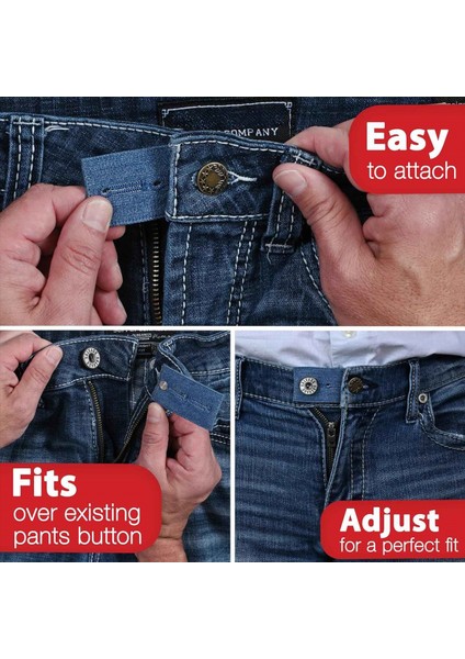 Pantolon Için Düğme Genişletici Beller ve Kadınlar Için Pantolon Için Genişleticiler (6 Parçalı Çoklu Stil) Kot Düğme Genişletici (Yurt Dışından) fırsatları
