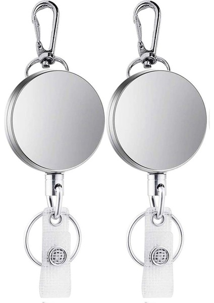 6pcs Geri Çekilebilir Çekilebilir Anahtar Halka Kimliği Rozeti Korucu Ad Etiket Kart Tutucu Geri Yalnız Kemer Klibi (Yurt Dışından) fiyatları