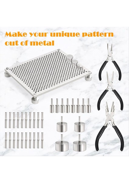 Tel Sarma Kiti Tel Kelepçesi 32 Metal Pim ile 6 Arada 1 Tel Bükme Pensesi Takı Yapımı Için Tel Sarma Aletleri (Yurt Dışından) fırsatları