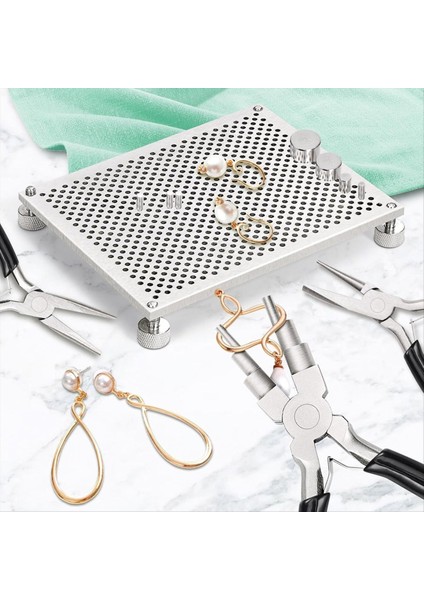 Tel Sarma Kiti Tel Kelepçesi 32 Metal Pim ile 6 Arada 1 Tel Bükme Pensesi Takı Yapımı Için Tel Sarma Aletleri (Yurt Dışından) indirimleri