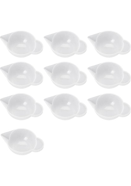 10 Adet Silikon Kalıp Bardak Dağıtıcı Mini Ölçüm Kabı Dıy Epoksi Reçine Zanaat Için Modülasyon Araçları (Yurt Dışından)