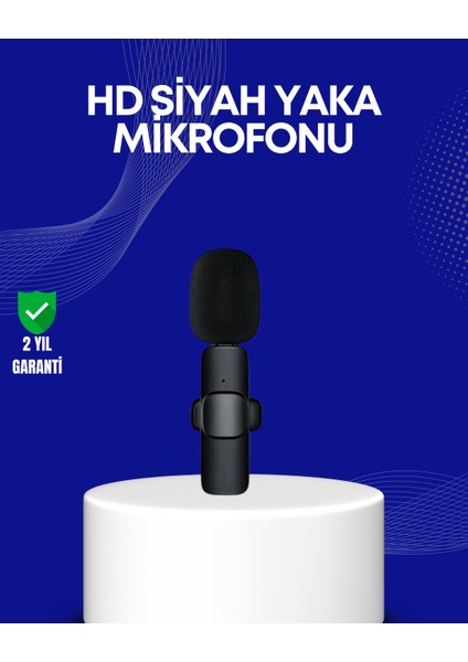 Lightning Girişli 2’li Kablosuz Yaka Mikrofonu Çift Kişilik Kayıt