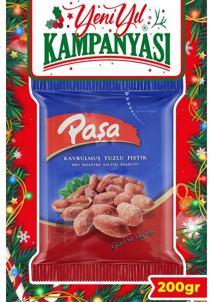 Kabuklu Kavrulmuş Tuzlu Fıstık 200 gr, Tuzlu Yer Fıstığı