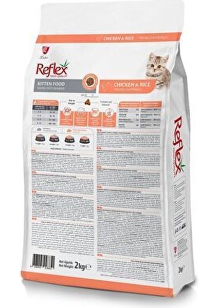 Tavuklu Pirinçli Yavru Kedi Maması 2 kg x 3 Paket Güçlü Bağışıklık Sistemi ve Sağlıklı Tüyler