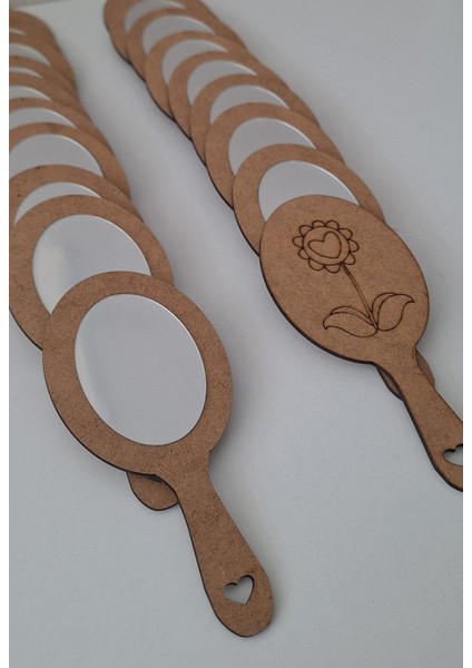 20'li Ahşap El Aynası Okul Kreş Aktivite Etkinlik Aile Katılımı Boyama modelleri