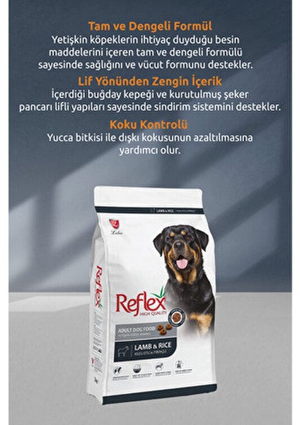 Yetişkin Köpek Maması 15 kg Kuzu ve Pirinçli Lezzetli Mama Segmenti modelleri