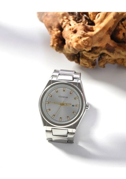 Klasik Tarz Gümüş Çelik Kordonlu Erkek Kol Saati modelleri