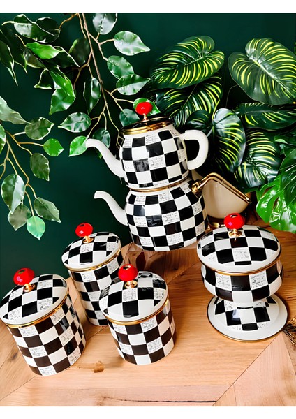 Paçi 3'lü Baharat Seti-Çaydanlık-Şekerlik