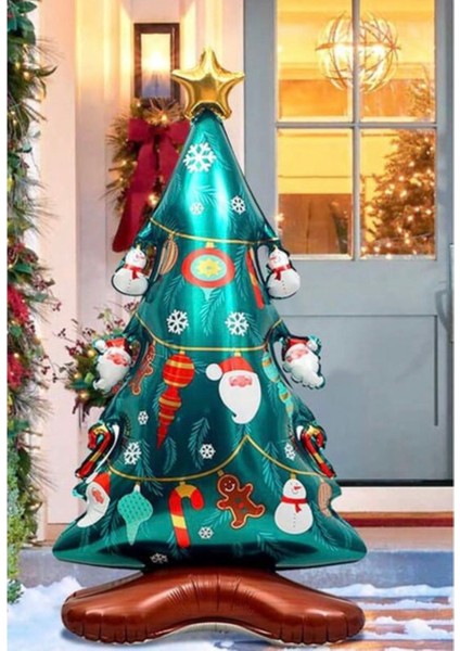 Dev Ayaklı Yılbaşı Ağacı Folyo Balon