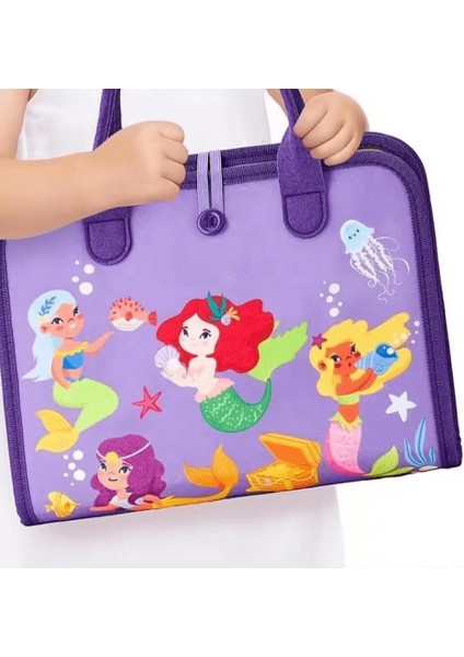 Montessori Keçe Aktivite Çantası | Busy Book | 8’i 1 Arada indirimleri