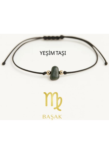 Başak Burcu Doğal Taş Bileklik Chellomood – Sitrin, Ametist, Yeşim Taşı, Aytaşı Enerji Kombinasyonu