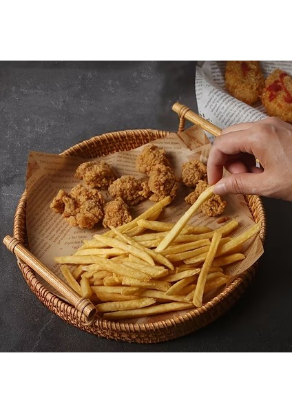 50 Adet Karışık Vintage Desenli Sunum Kağıdı Yağlı Kağıt | Sandviç Kağıdı indirimleri