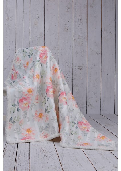 Rose Bebek Battaniyesi Kalın Koyun Tüyü Battaniye