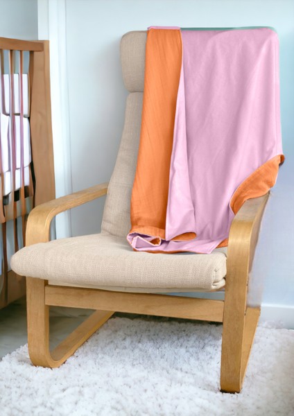 Çok Amaçlı Bürümcük Pazen Örtü Bebek Battaniyesi %100 Pamuk Kalın Battaniye Çift Yönlü Kullanım