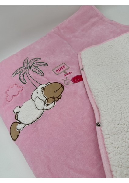 Kadife Kışlık Kalın Bebek Battaniyesi Içi Polar Kaplama Kuzu fiyatları