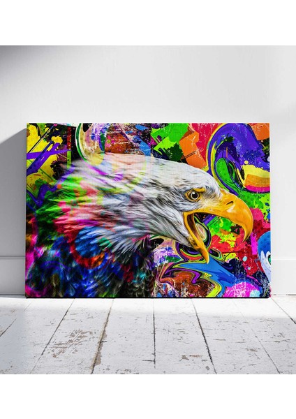 Özgür Ruh Kartal Pop Art Kanvas Tablo