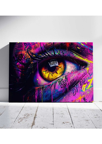 Dinamik Göz Ifadesi Kentsel Sanat Tabloları Kanvas Tablo
