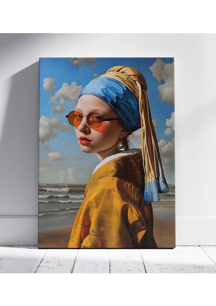 Dokulu Suskunluk Portresi Kanvas Tablo