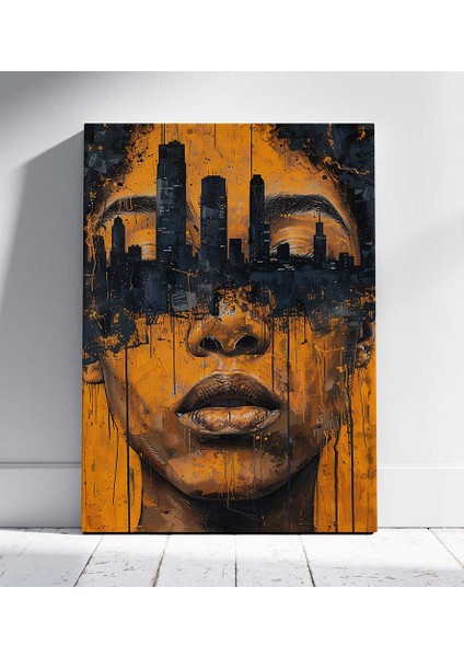 Metropol Ruhu Portresi Kanvas Tablo