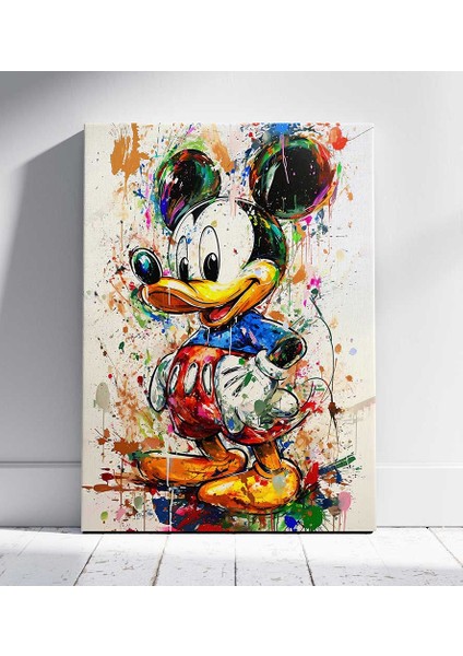 Graffiti Mickey Sanatı Kanvas Tablo