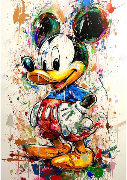 Graffiti Mickey Sanatı Kanvas Tablo fiyatları