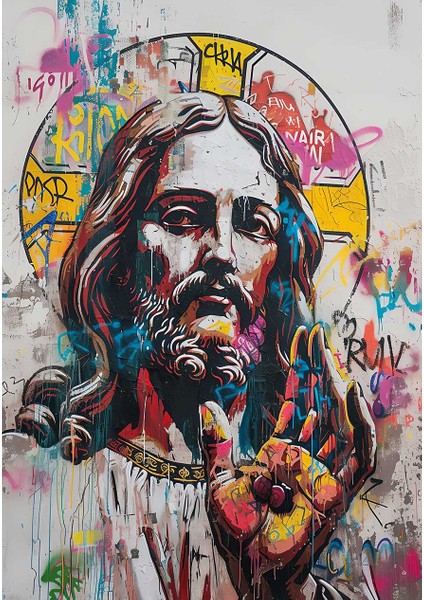 Kutsal Sokak Sanatı Kanvas Tablo Duvar Resim fiyatları