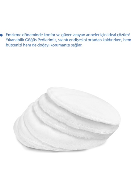 Yıkanabilir 6'lı Kumaş Göğüs Pedi fiyatları
