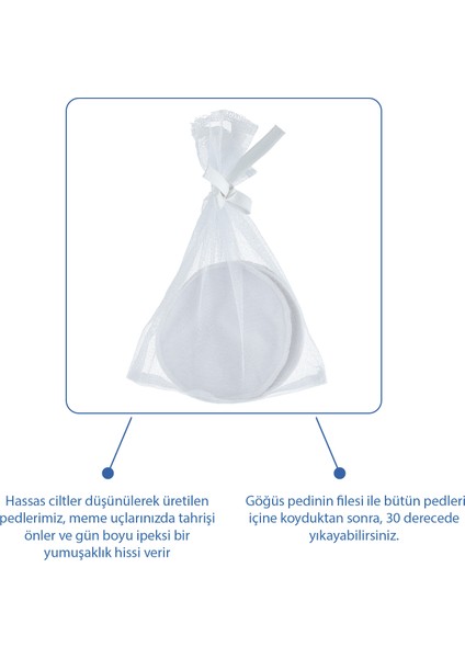 Yıkanabilir 6'lı Kumaş Göğüs Pedi fırsatları