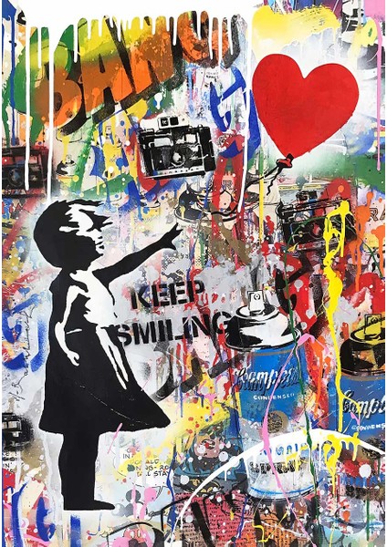 Retro Optik Desen Kanvas Tablo fiyatları