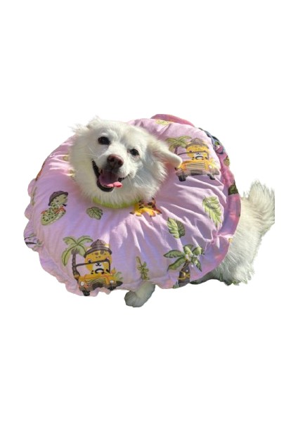 Kedi ve Köpek Operasyon Boyunluk,yakalık,yastık (Xl Dış Çap:45 Cm) % 100 Koruma Kumaş Huni Model 03