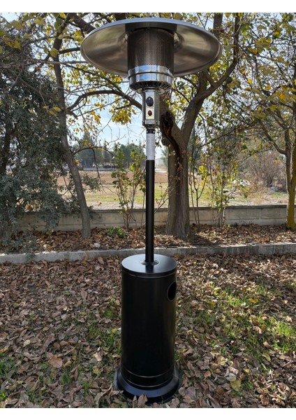 Palmiye Soba Dış Mekan Açık Alan Şemsiye/mantar Bahçe & Balkon Isıtıcı Siyah Trng-S