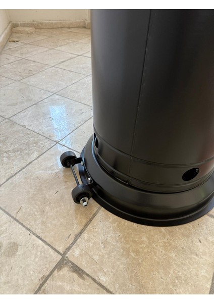 Palmiye Soba Dış Mekan Açık Alan Şemsiye/mantar Bahçe & Balkon Isıtıcı Siyah Trng-S