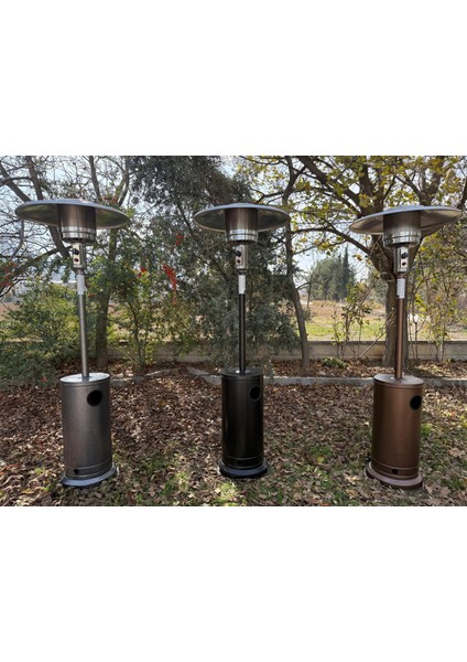 Palmiye Soba Dış Mekan Açık Alan Şemsiye/mantar Bahçe & Balkon Isıtıcı Siyah Trng-S