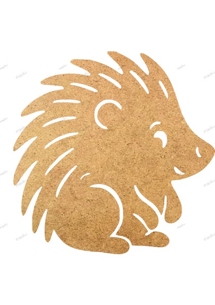 10'lu Paket Ahşap Duvar Dekoru - ST_00402 - 8 x 8 cm