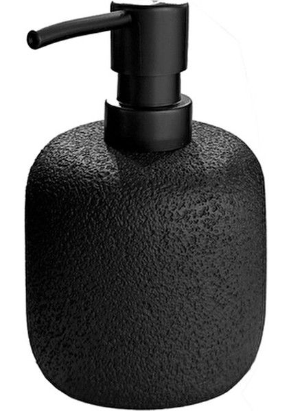 Siyah 5'li Banyo Seti Poliresin Malzemeden Modern Tasarım ile Fonksiyonel Kullanım