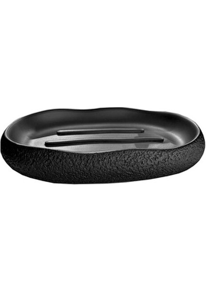 Siyah 5'li Banyo Seti Poliresin Malzemeden Modern Tasarım ile Fonksiyonel Kullanım